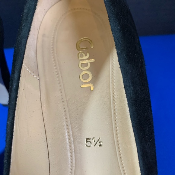 Gabor Black Suede Pumps size 8 (US size) - Picture 2 of 6
